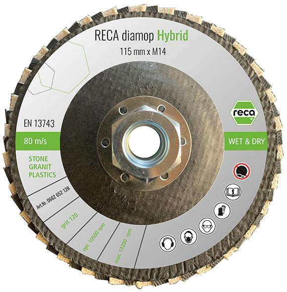 RECA diamop Hybrid, Ø 115 mm, Aufnahme M14