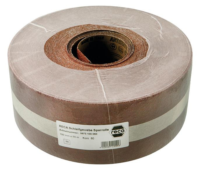 RECA Sparrolle 100 mm x 50 m Korn 80