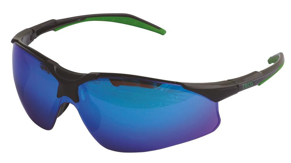 Schutzbrille RECA RX 206 blau verspiegelt