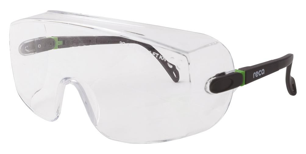 Schutzbrille RECA UX 303, klar für Korrektionsbrillenträger