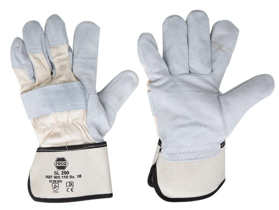 Handschuh RECA SL 200 Rindspaltleder Gr. 10