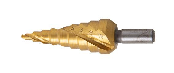 RECA Stufenbohrer HSS-TIN beschichtet Größe 1 4-20 mm