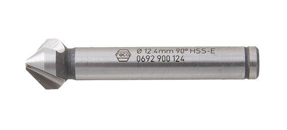 RECA Kegelsenker 3-Schneiden 90 Grad HSS Co5 12,4 mm
