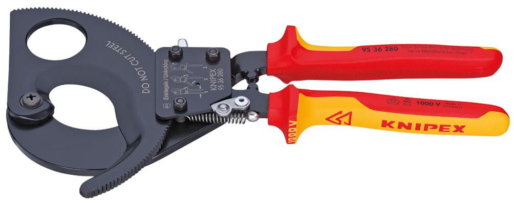 Kabelschneider Ratschenprinzip 280 mm VDE