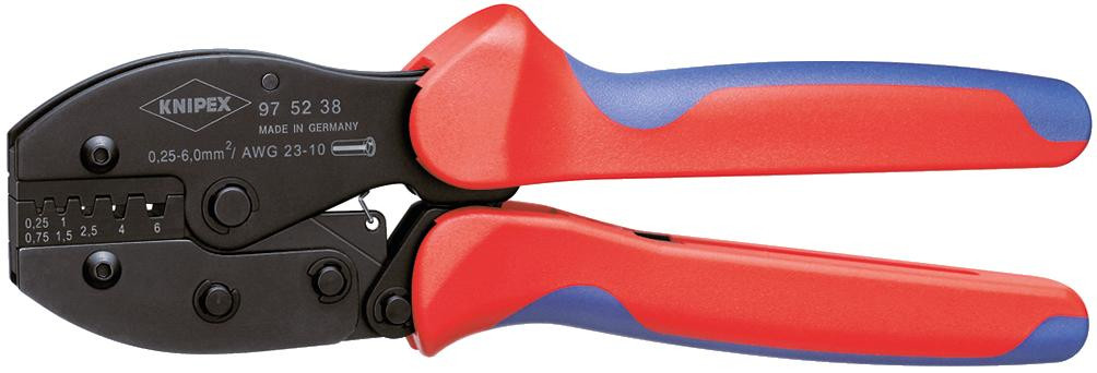 Crimpzange Preciforce für Aderendhülsen 0,25 - 6,0 mm²