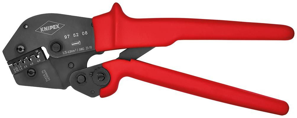 Crimpzange für Aderendhülsen 250 mm 0,25 - 6,0 mm²