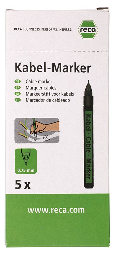 RECA KABEL-MARKER SCHWARZ