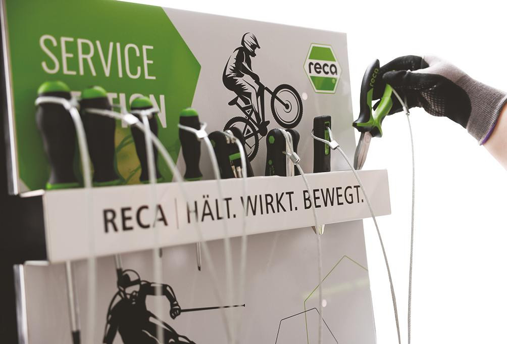 RECA Bike & Ski Servicetafel aus Edelstahl inklusive Werkzeug