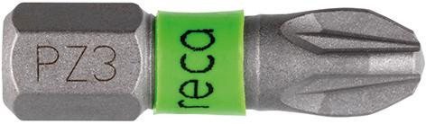 RECA Torsionsbit 1/4" Pozidrive-Kreuzschlitz 3 x 25 mm