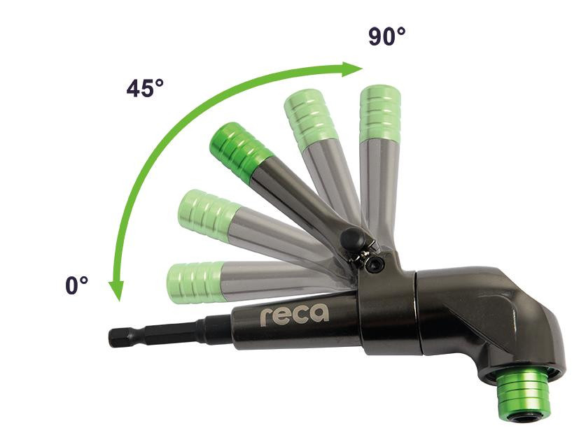 RECA Winkelschraubvorsatz 1/4" mit Magnet