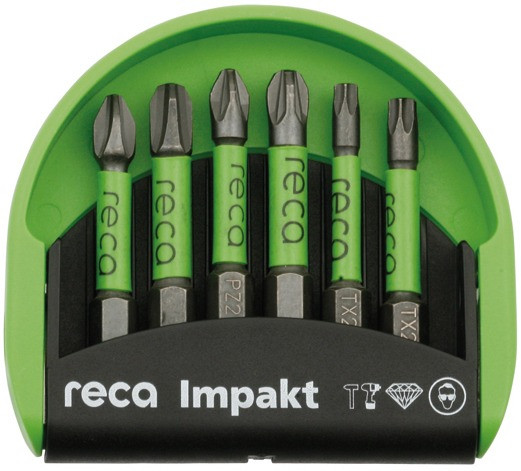 RECA Bit Satz Impakt MINI TX Phillips Pozidrive 6-teilig