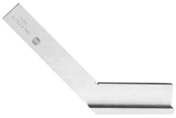 Gehrungswinkel, mit Anschlag, Winkel 135°, Schenkellänge 150 x 100 mm