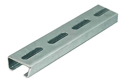 C-Profilschiene bandverzinkt gelocht 2000 x 20 x 8 mm Schlitzweite 11 mm