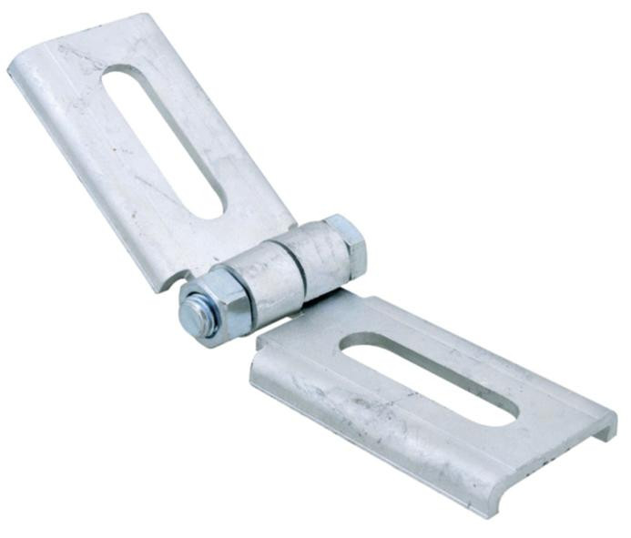 recamo Zahnschienen-Gelenkverbinder - Stahl - verzinkt - Typ 41 - 80 X 80