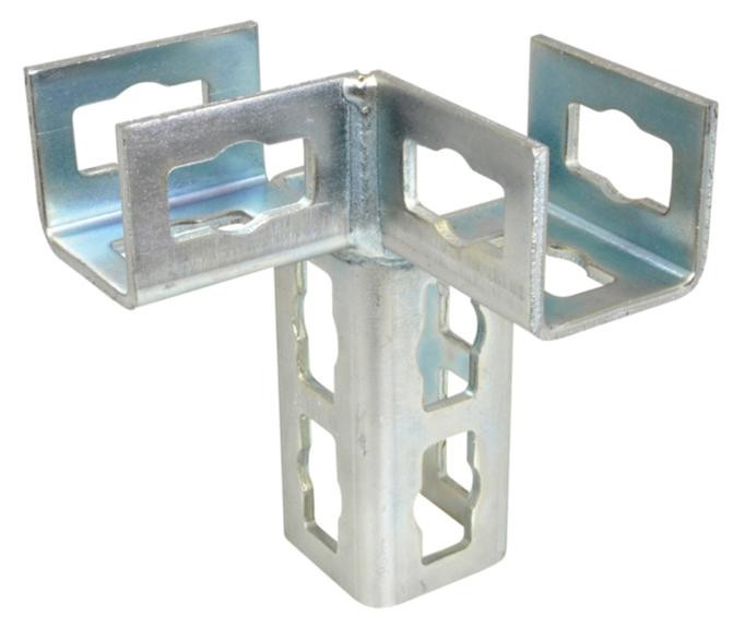 recamo-ZS-Push-3D-Verbinder - Stahl - verzinkt - Typ 41 - links - 149 X 111