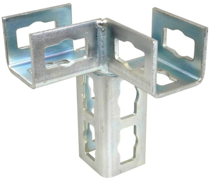 recamo-ZS-Push-3D-Verbinder - Stahl - verzinkt - Typ 41 - rechts - 149 X 111