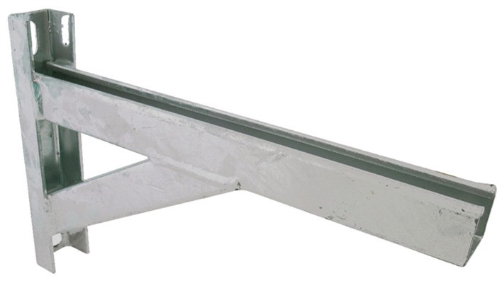 recamo Zahnschienen-Konsole mit Stütze - Stahl - verzinkt - 41/41 - 600 mm