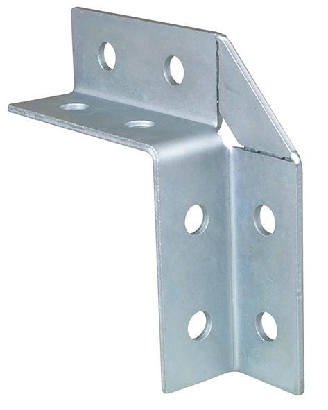 recamo Zahnschienen-Winkelverbinder - Stahl - verzinkt - Typ 41 - 90° 2D - 154 X 154
