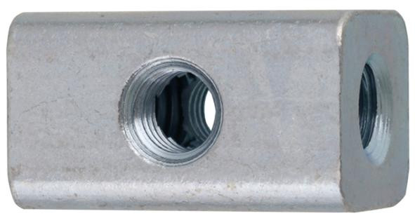 recamo Universalmontagewürfel - Stahl - vezinkt - M 8