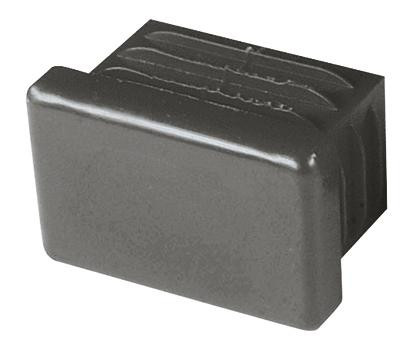 recamo Zahnschienen-Endkappe - Polyethylen - schwarz - 41/41