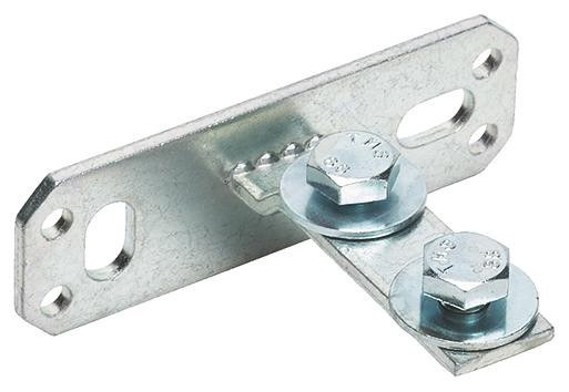 recamo-Montageschienen-Stirnflansch - Stahl - verzinkt - horizontal - 27/28