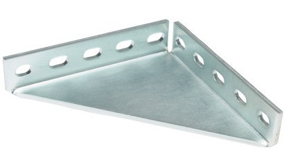 recamo Montageschienen-Winkelkonsole - Stahl - verzinkt - 38/40 - 200 X 200 X 40 X 4