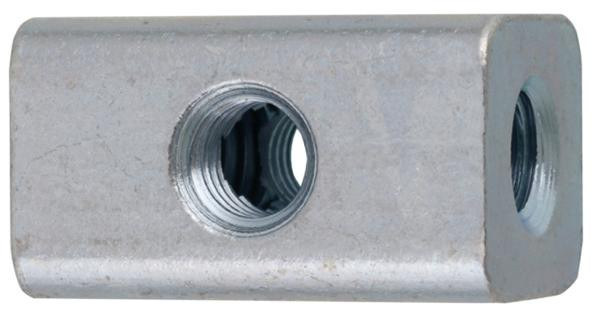 recamo Universalmontagewürfel - Stahl - vezinkt - M 8