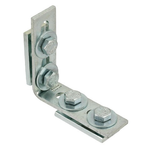 recamo Montageschienen-Winkel - Stahl - verzinkt - vormontiert - 38/40 - 135° - 90 X 90