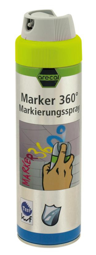 RECA arecal Marker 360° gelb 500 ml