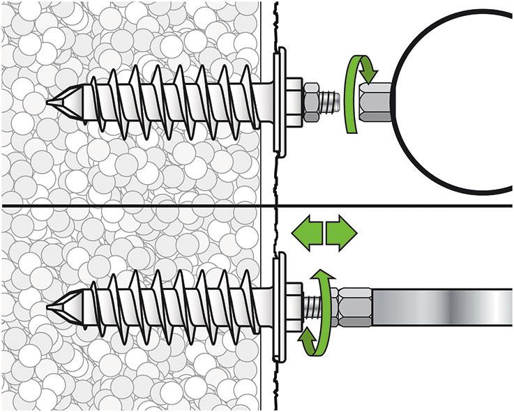 Isolierdübel ID 95 vormontiert - Zinklamelle - M 10