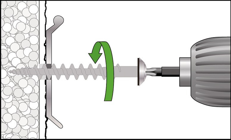 Isolierschraubdübel IPSD - telegrau RAL 7045 - Länge 80mm