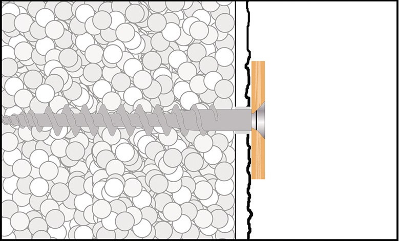 Isolierschraubdübel IPSD - telegrau RAL 7045 - Länge 80mm