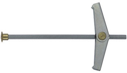 Federklappdübel - mit Hülsenmutter - Stahl - verzinkt blau - M 4 X 95