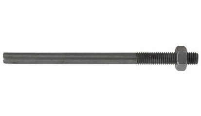 Anschweißende DIN 34828 - Stahl - verzinkt blau - M12 LH X 150