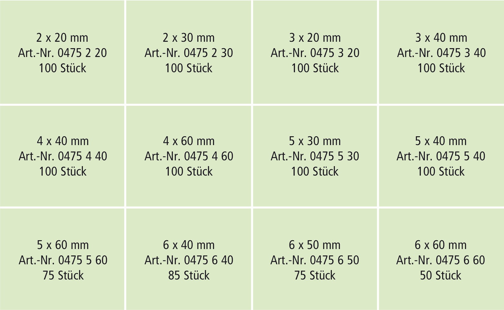 RECA Sortiment - ISO 8752 - Federstahl - blank - Ø2-6 - 1085-teilig