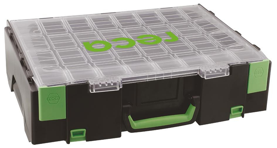 RECA Viso Systemkoffer 8.4.2 transparent mit Raster leer