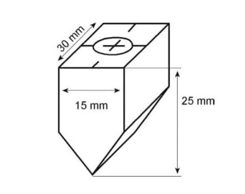 RECA Ersatz-Kohleanode 60° mit M10 Gewinde