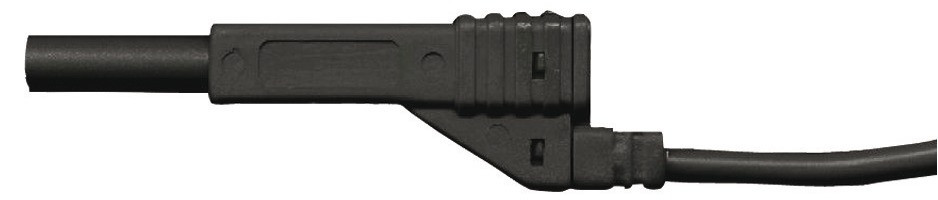 RECA Messkabel schwarz 4 mm x 5 m mit Stecker