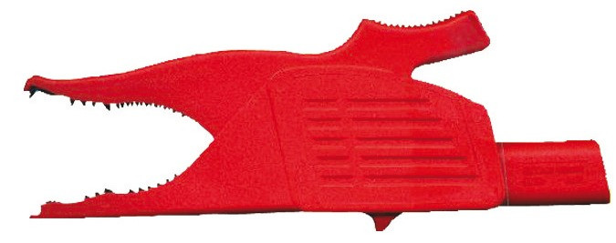 RECA Abgreifklemme für Stecker Durchmesser 4 mm, rot