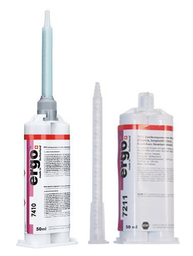 Ergo 7430 Zweikomponentiger Epoxidharzklebstoff 50 ml grau