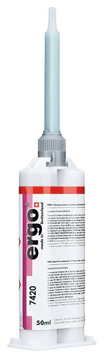 Ergo 7420 Zweikomponentiger Epoxidharzklebstoff 50 ml gelb