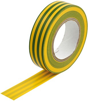 PVC-Isolierband grün/gelb 15 mmx10m