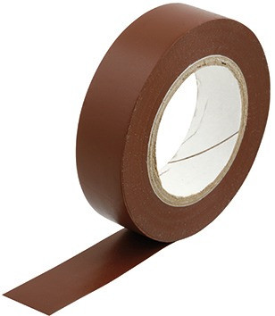 PVC-ISOLIERBAND BRAUN 15MMx10M