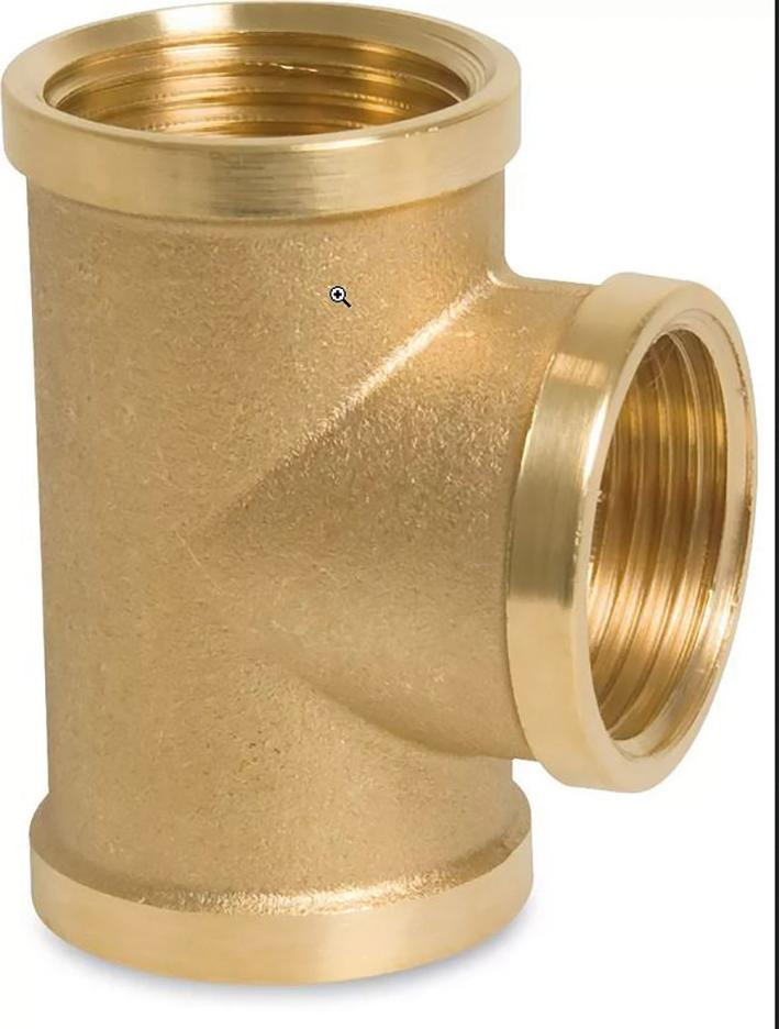 Fig. 130 - T-Stück - Messing - blank - 3/8 Zoll