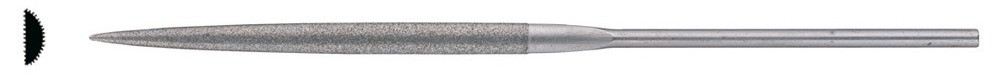 Diamant-Nadelfeile 140 mm D 126 halbrund