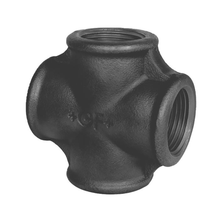 Fig. 180 - Kreuz - Temperguß - blank - 1/2 Zoll ( +GF+ )