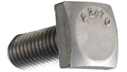 Vierkantschraube - A2-70 - M10 X 25 - SW17 - gleitbeschichtet