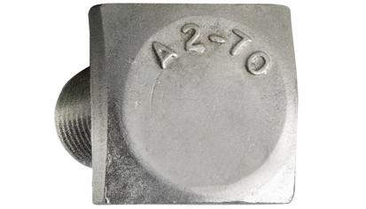 Vierkantschraube - A2-70 - M10 X 25 - SW17 - gleitbeschichtet