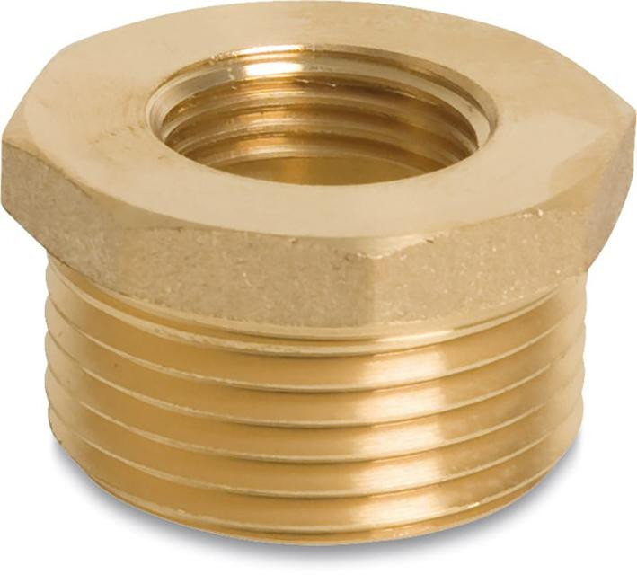 Fig. 241 - Reduziernipel - Messing - blank - 2 1/2 x 5/4 Zoll