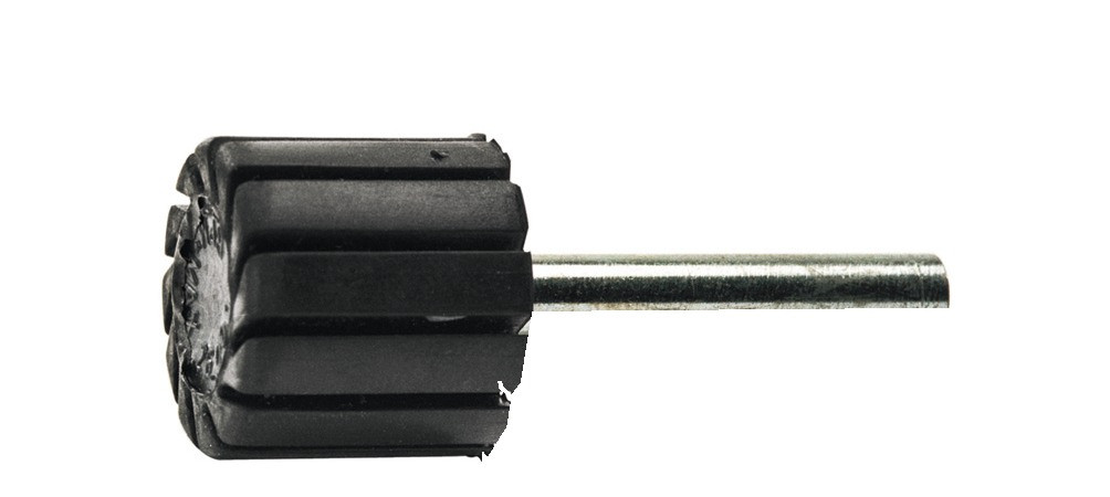 Gummikörper Durchmesser 30 x 30 mm mit Stahlschaft 6 mm